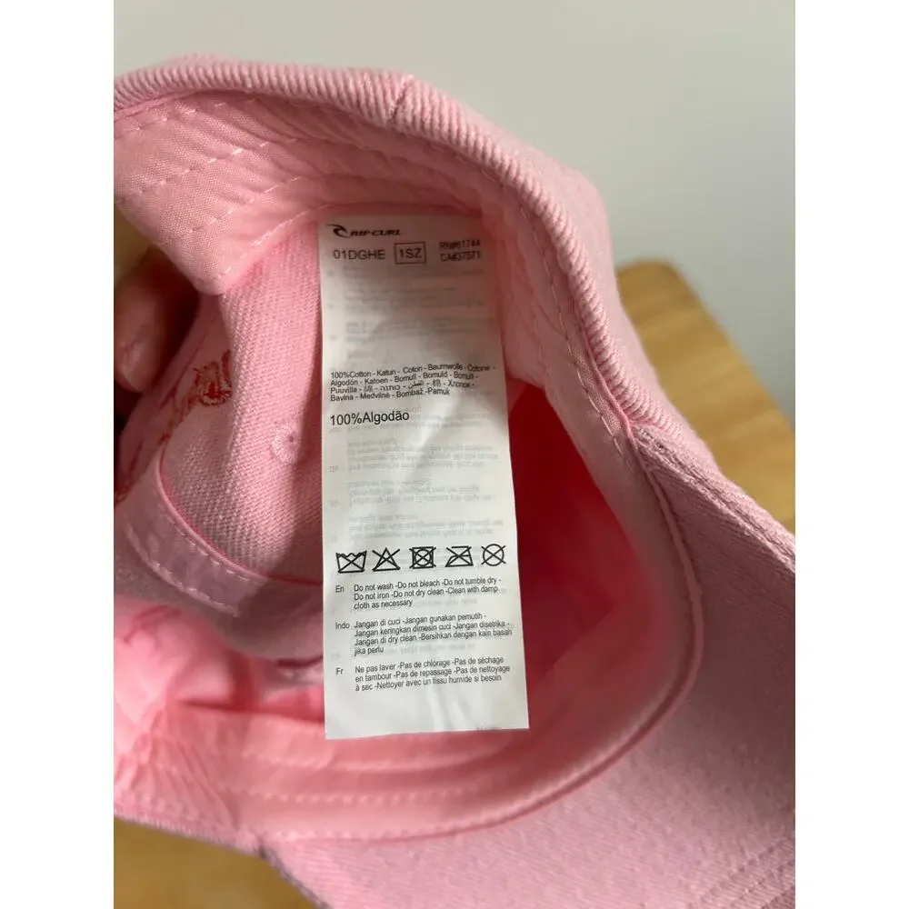 Rip Curl Girl's Washed Twill Cap NWT Light Pink